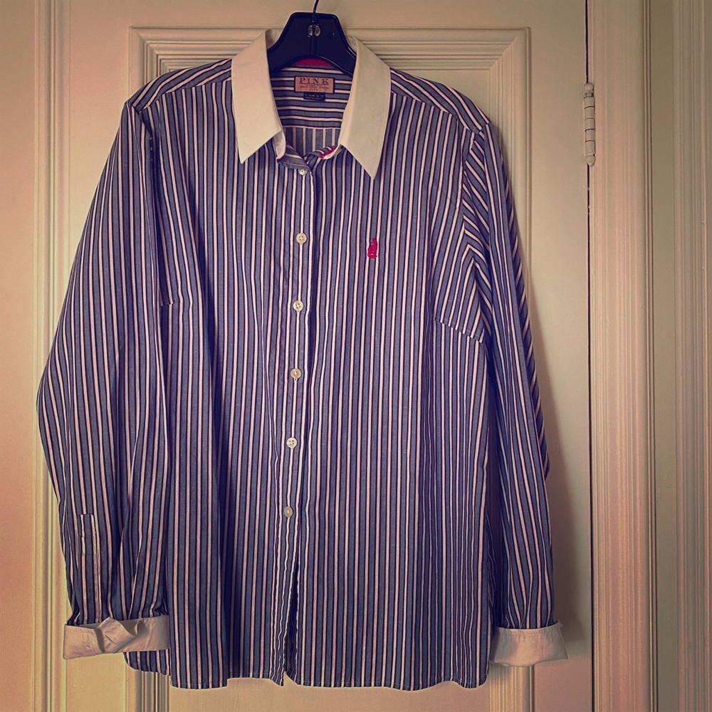 Pink multi-striped Women’s shirt